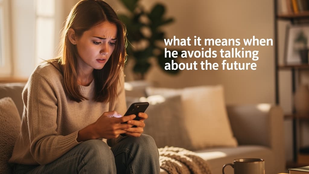 What It Means When He Avoids Talking About the Future